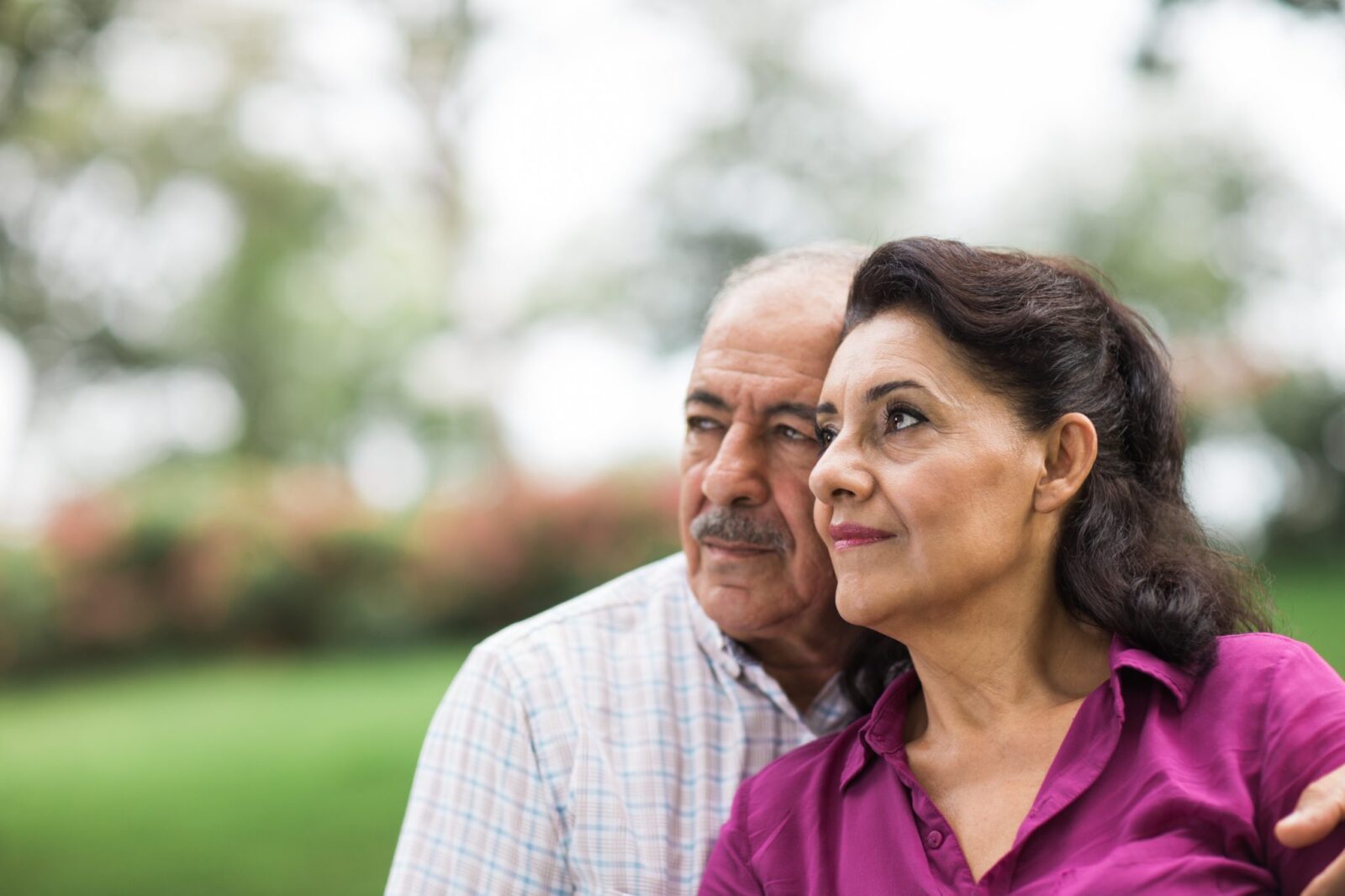 Couple in Thought about Assisted Living | Cottage Grove Place