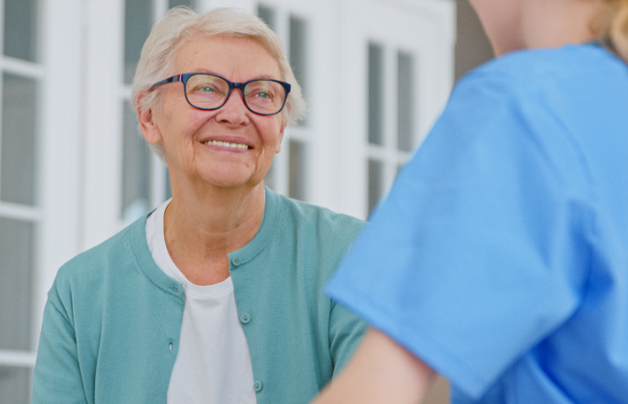 Smiling senior woman
