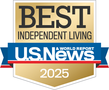 U.S. News Best independent living award 2025 graphic.