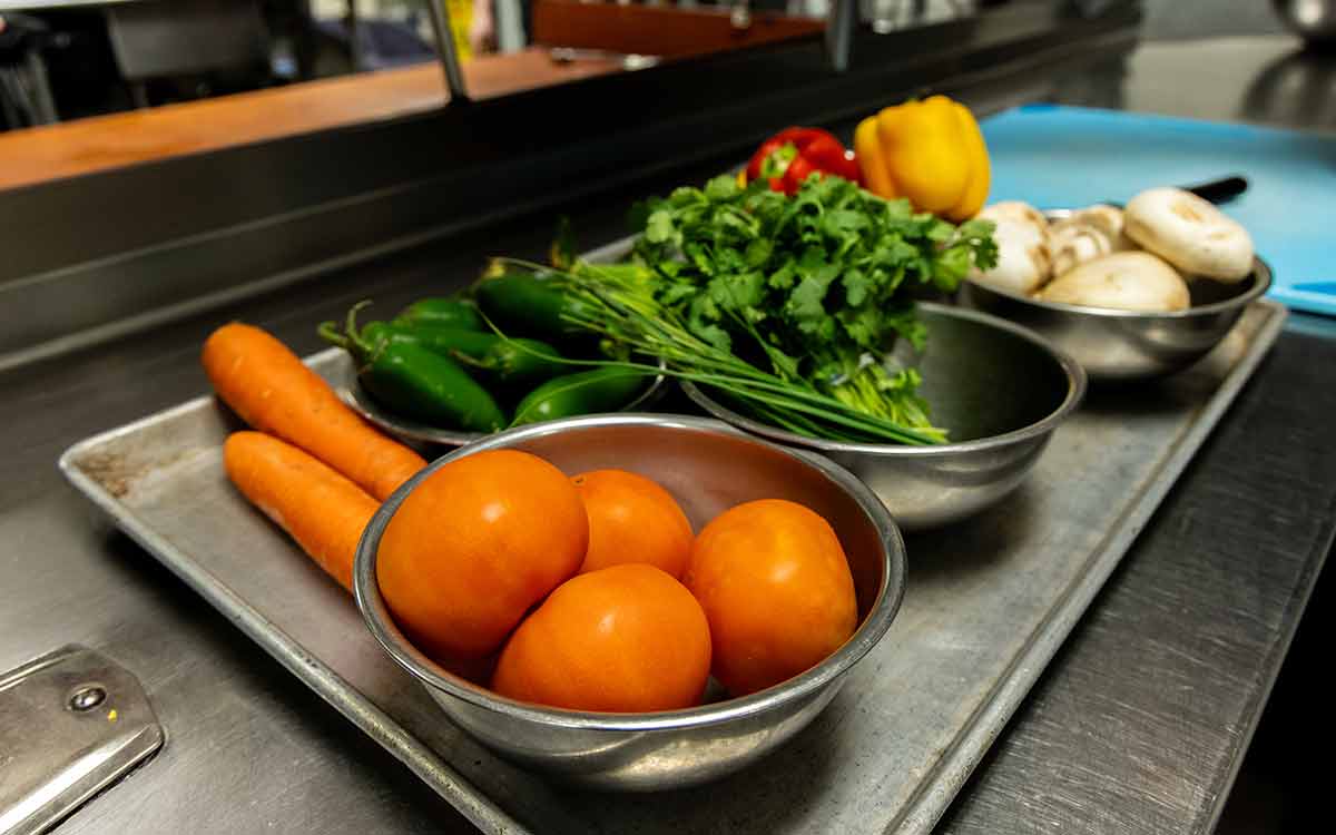 Healthy meal presentation at Cottage Grove Place senior community