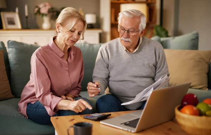 A couple reviews finances