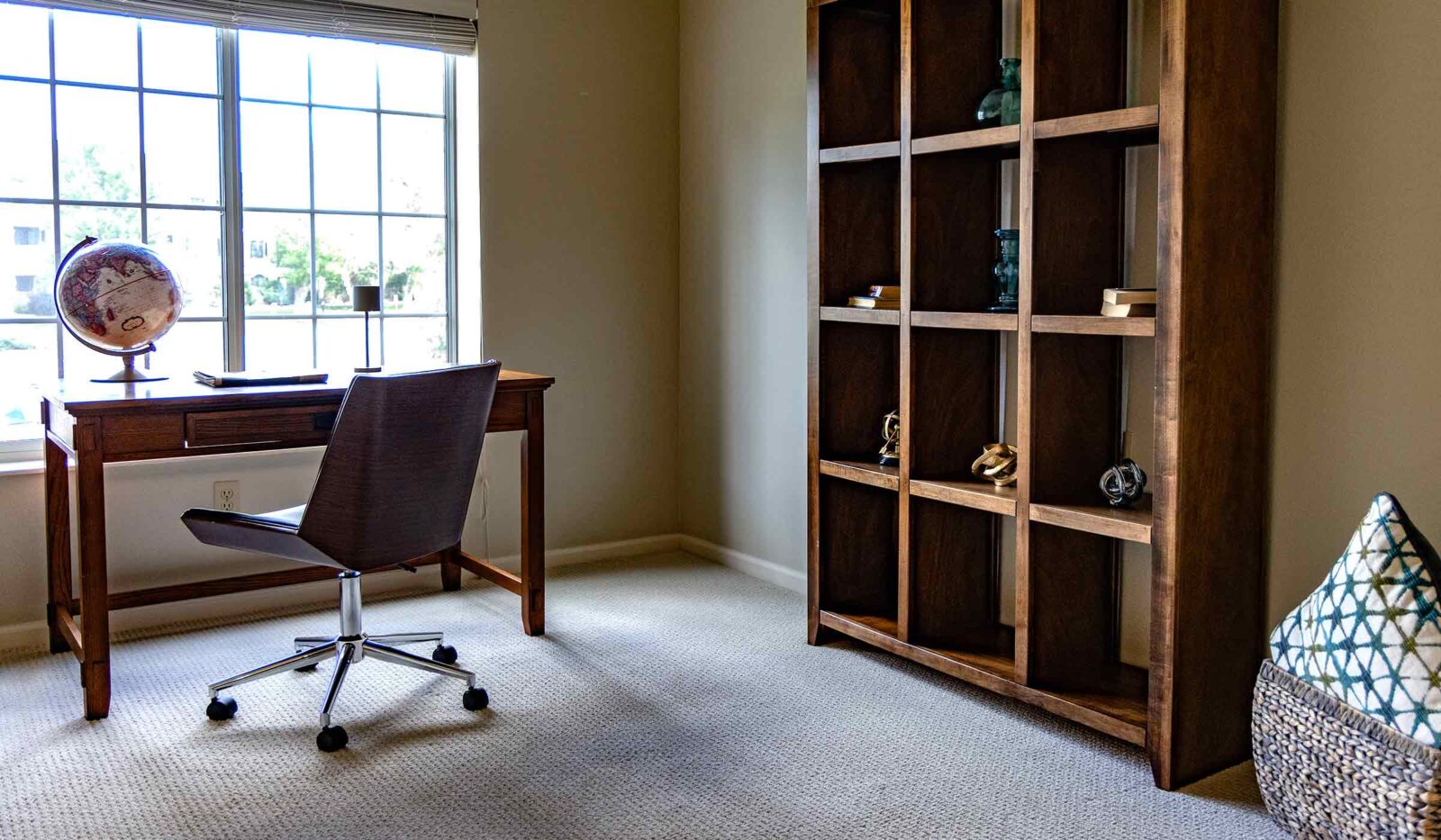 Open floor plan apartment interior at Cottage Grove Place senior community