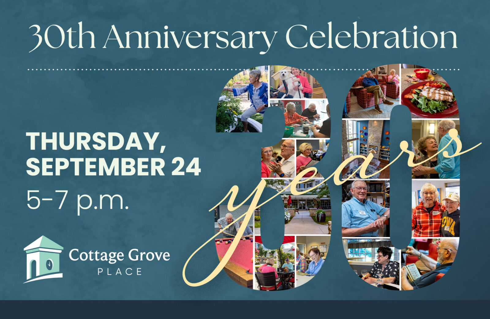 celebrating the 30th anniversary of Cottage Grove Place